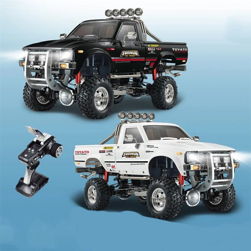 Remote Control Car Full Scale 1:10 Four-Wheel Drive Climbing Truck Pickup Model Defender Simulation Model Children'S Gift