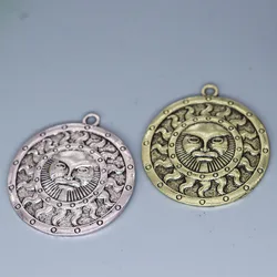 3pcs/Lot Yarila Spring Sun Slavic symbol Charm Pendant For Necklace keychain amulet Handmade Jewelry Making supplies Wholesale
