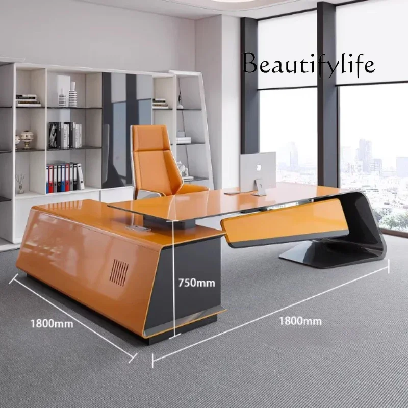 J مقاوم للماء خزانة مكتب مكتب فاخرة الكتابة الحديثة مكاتب الكمبيوتر التنفيذي دراسة الأبيض تخزين Escritorio Oficina الأثاث #6