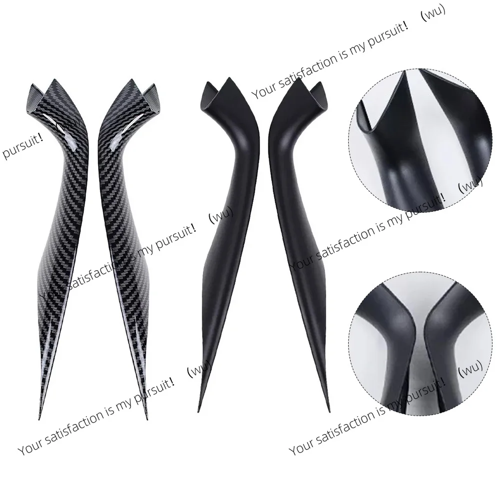 Carbon Fiber Print Inner Door Pull Handle Trim Cover for BMW 5 Series G30 G31 G38 Enhances Interior Aesthetic and Protection