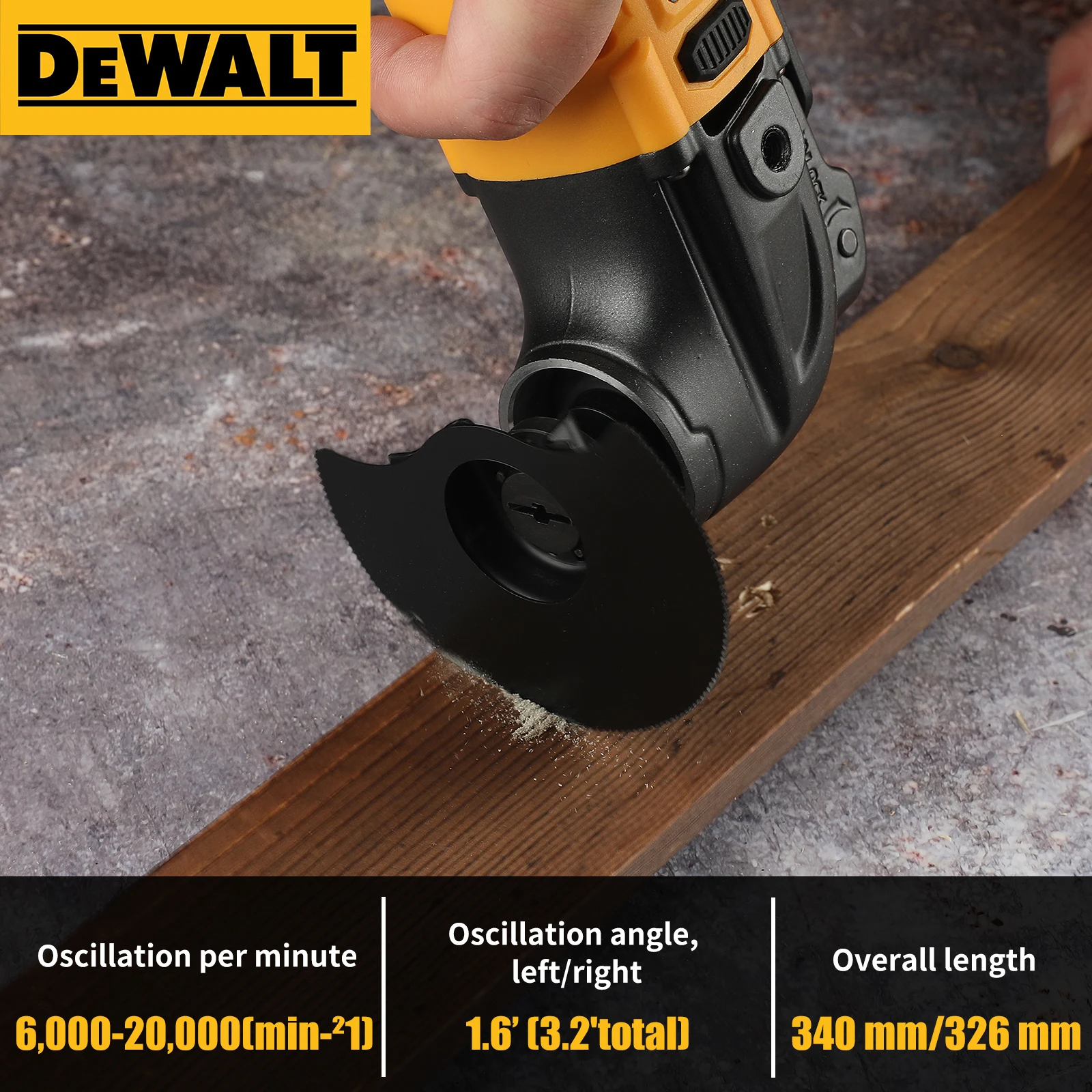 DEWALT Brushless Multi-Function Oscillating Tool - Universal Cut, Polish & Scrape Vibration Tool (without battery) - view 3