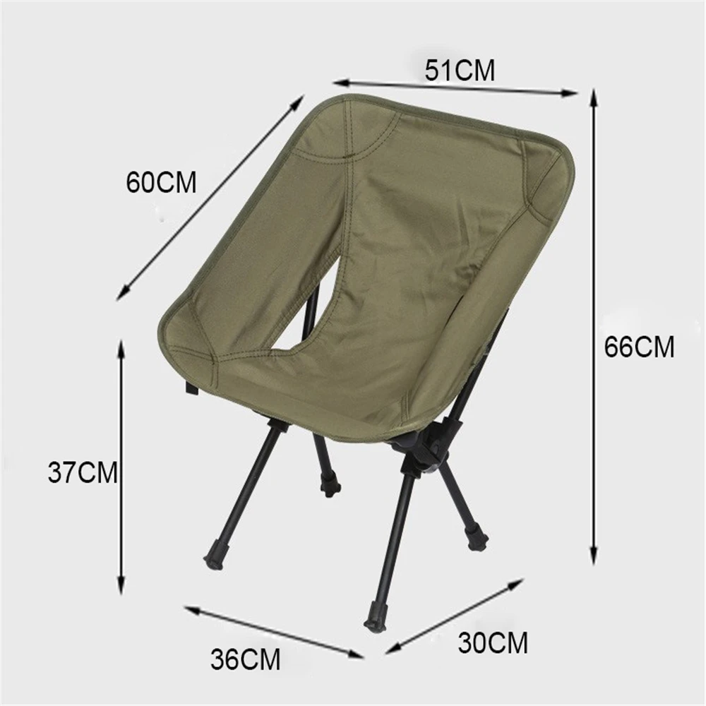 Silla plegable portátil ultraligera para acampar al aire libre, silla de pesca desmontable, herramientas de asiento de Picnic de viaje, silla de Luna plegable para playa