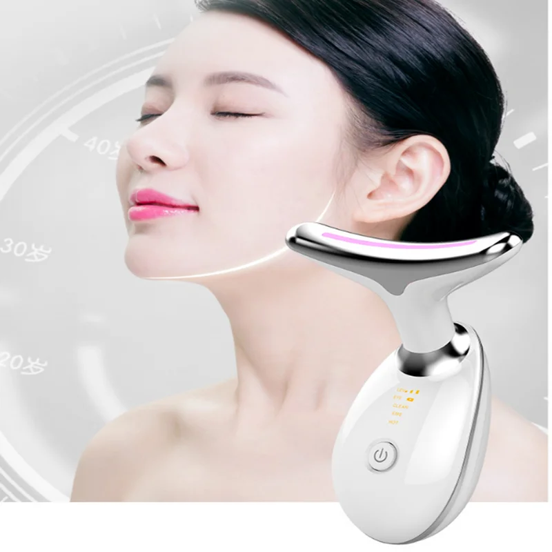 しわ除去電動フェイシャルマッサージャー,USB充電式,高周波,振動,アンチエイジングフェイシャルデバイス,肌用