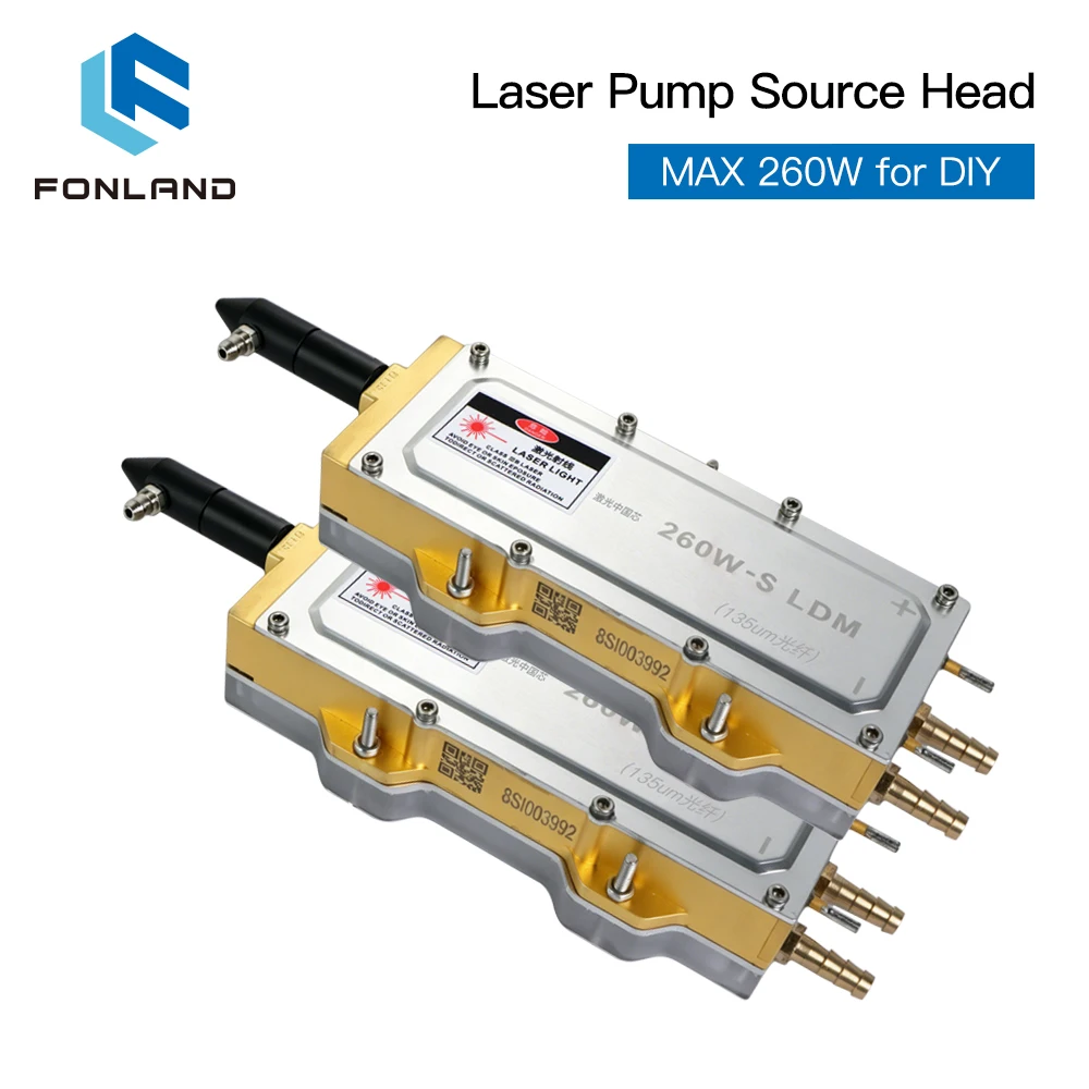 

Fonland MAX 130W 260W Laser Pump Direct Output Laser Cutting For Metal/Wood Cutting DIY Engraving Machine Modification