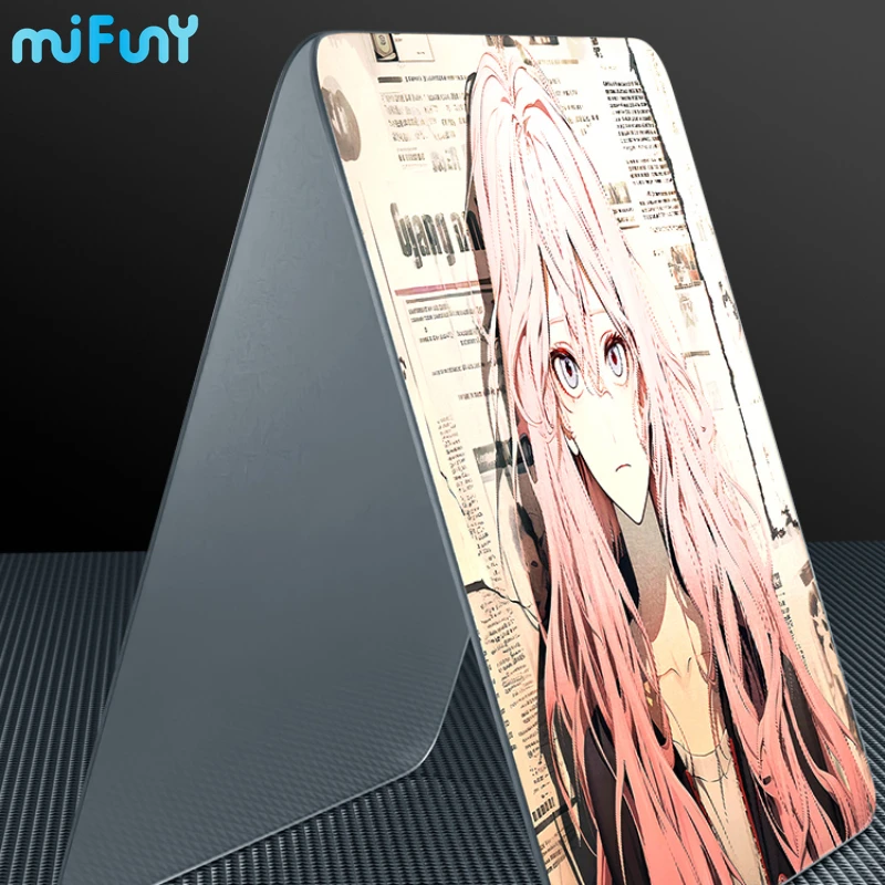 Imagem -06 - Mifuny Fotovoltaica Vidro Temperado Mouse Pad Fps Gaming Mousepad Tapete de Teclado Profissional Tapetes de Mesa Presentes Anime