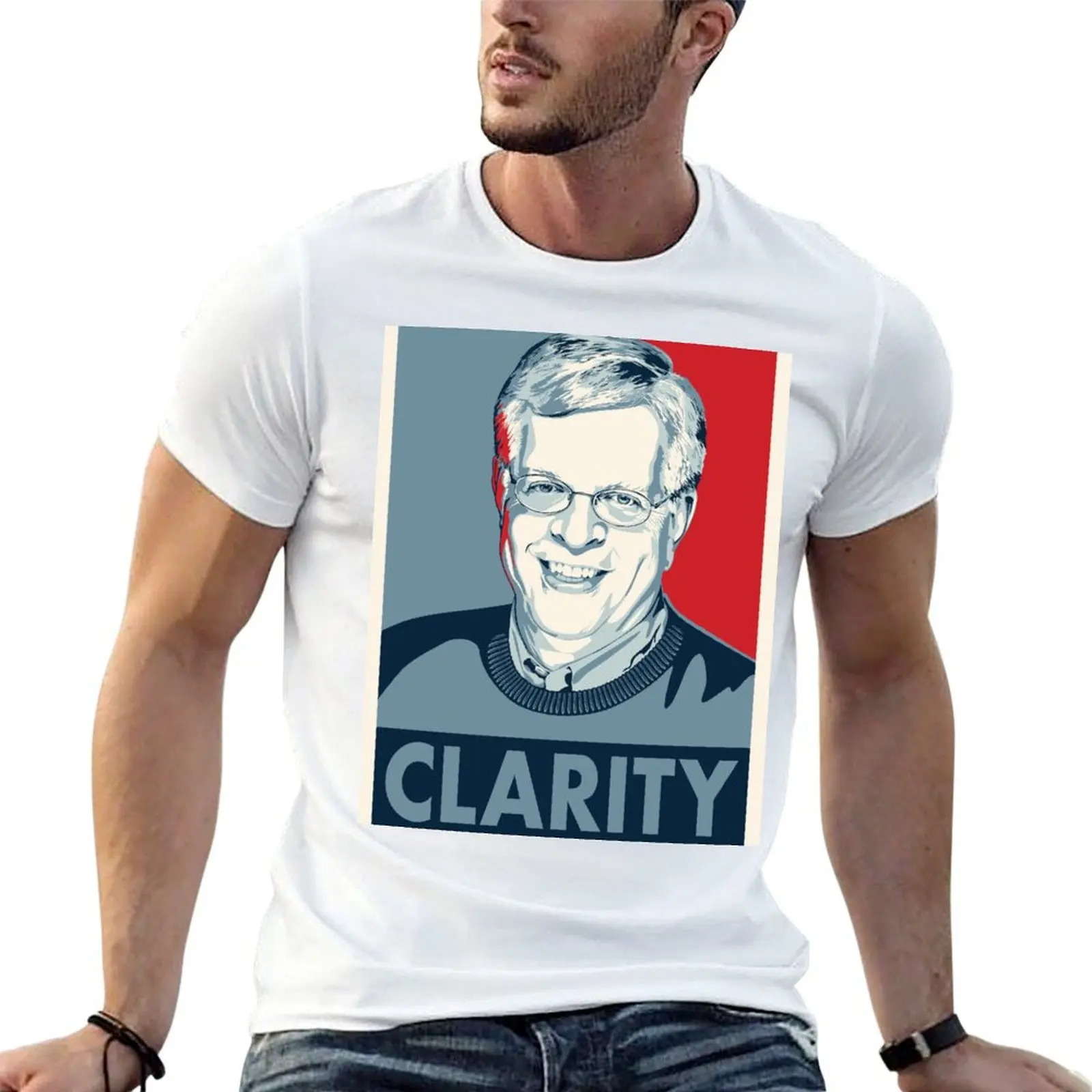 Футболка Dennis Prager Clarity с классическим графическим принтом и короткими рукавами