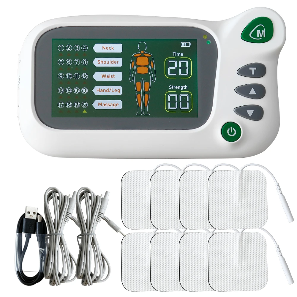 

Dual Channel EMS Electric Muscle Therapy Stimulator Tens Unit Machine Physiotherapy Pulse Acupuncture Body Relax Massager