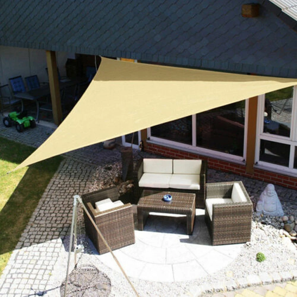 Waterproof Sun Shelter Triangle Sunshade Protection Outdoor  Cover Garden Patio Pool Shade Sail Awning Camping Sun Shade 420D