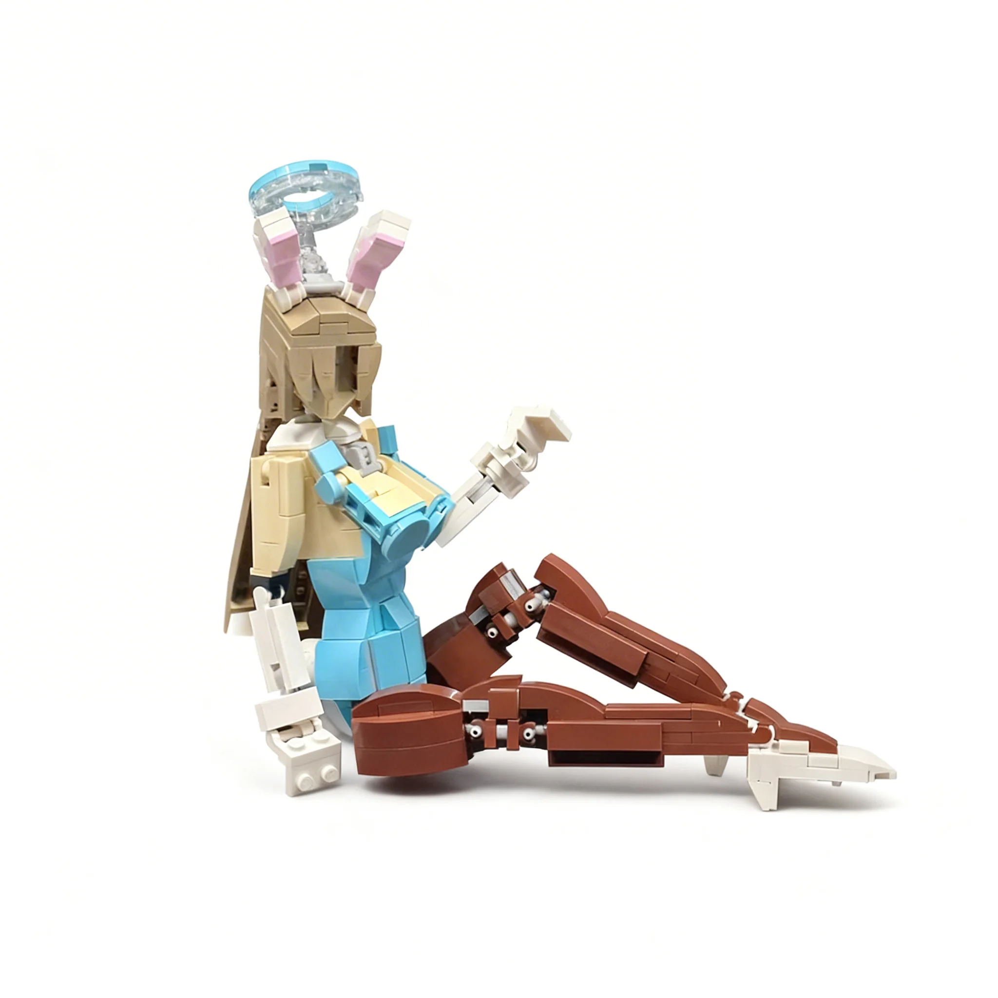 352pcs MOC Blue Archive Asuna Bunny System Model Building Blocks Module Diorama Figure Ship Robot Aircraft Train City Toy Gift