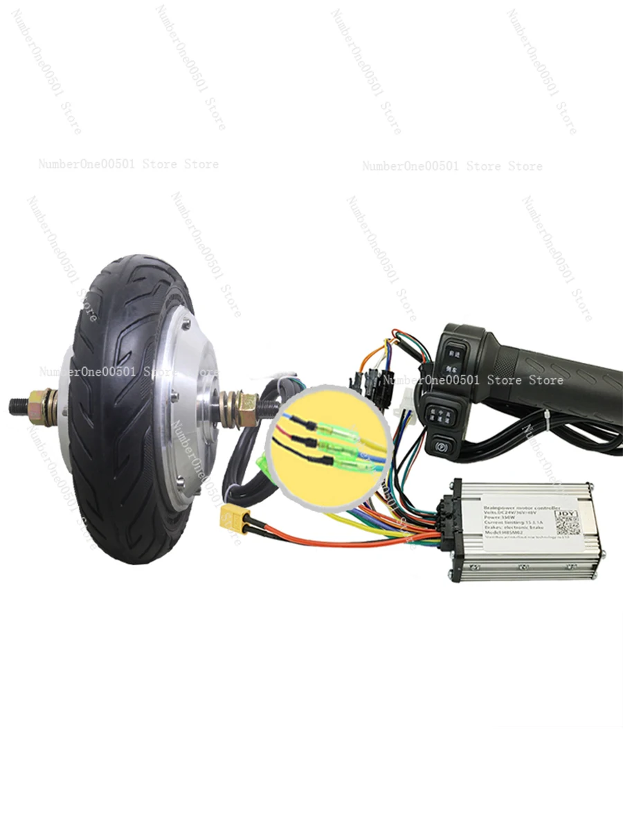 

8 Inch Toothed DC Brushless Wheel Hub Motor Low Speed High Torque Power Robot Motor Drive Food Cart