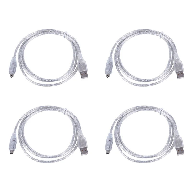 

CEA 4Pcs 1.5M USB To IEEE 1394 4 Pin Firewire DV Adapter Cable Converter For PC Camera