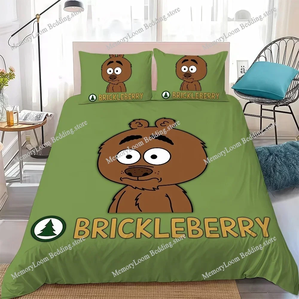

Cartoon B-Brickleberry-S Duvet Cover Set Home Style Bedding Soft Laundry Cotton Bed Four Seasons Student Dormitory Luxury Gift74