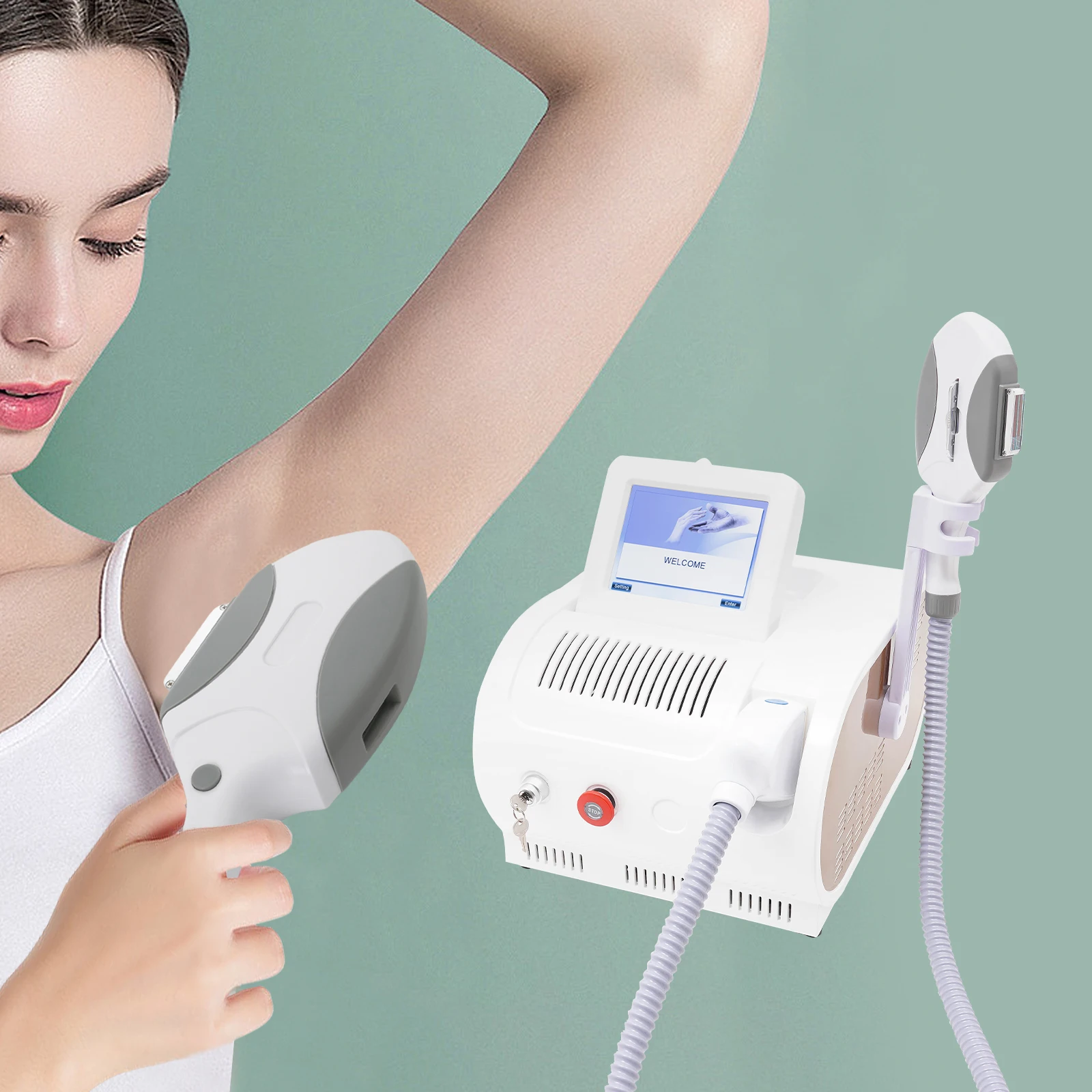 

PRO OPT Elight IPL Laser Hair Removal RF Skin Rejuvenation Machine Permanent US