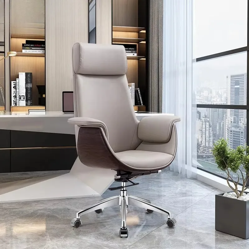 Fabric Mesh CEO Office Chair-High Back Ergonomic Comfortable Modern Luxury with Adjustable Seat Height and Chrome Base
