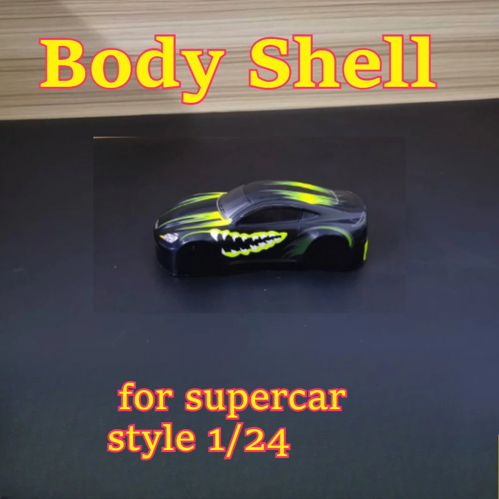 RC car body shell exterior decorative upgrade fitting for supercar style 1/24 drift car 105mm wheelbase custom size accessories
