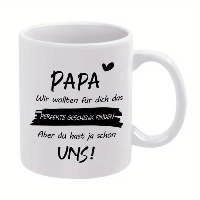 1 Piece, Dad's 11-Ounce Ceramic Coffee Mug, Suitable for All Seasons, Is an Ideal Gift for Friends and Family