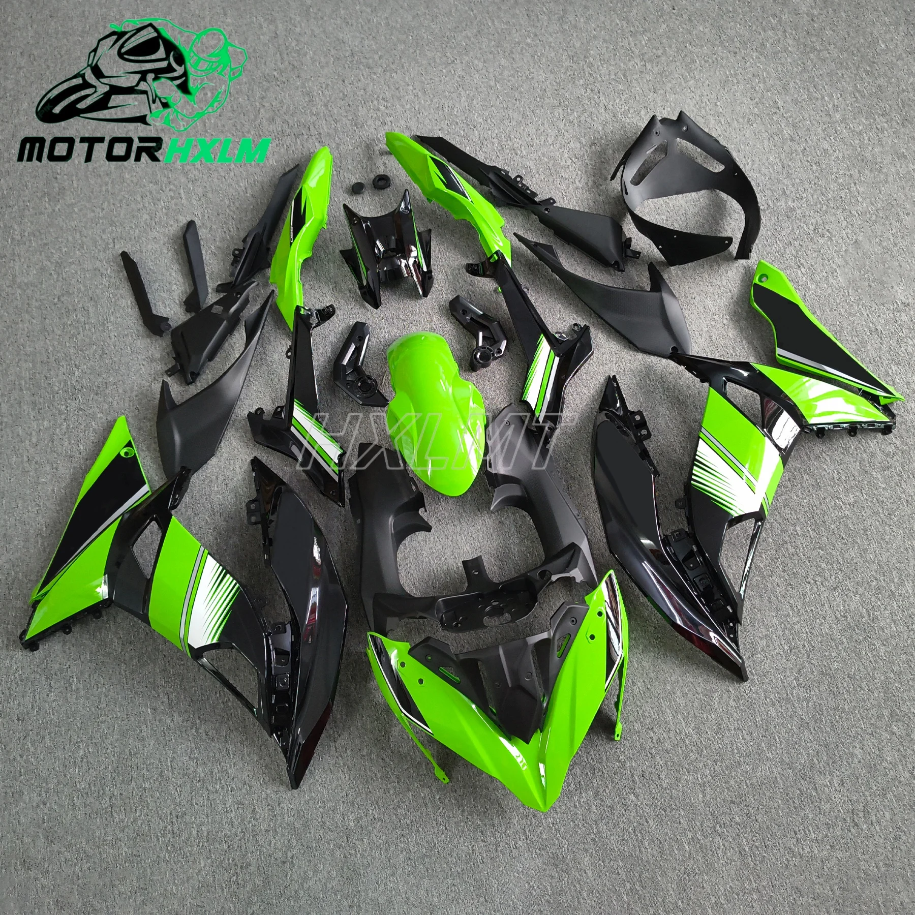 For Kawasaki NINJA 650 ER-6F 2017 2018 2019 Motorcycle Carbon Paint Fairing ABS Injection Body Decoration kit ninja650 17 18 19