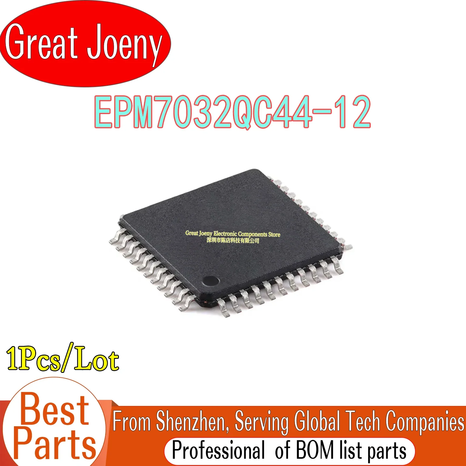 

100% New EPM7032QC44 EPM7032QC44-12 IC Chipset TQFP-44 Bulk Best Price