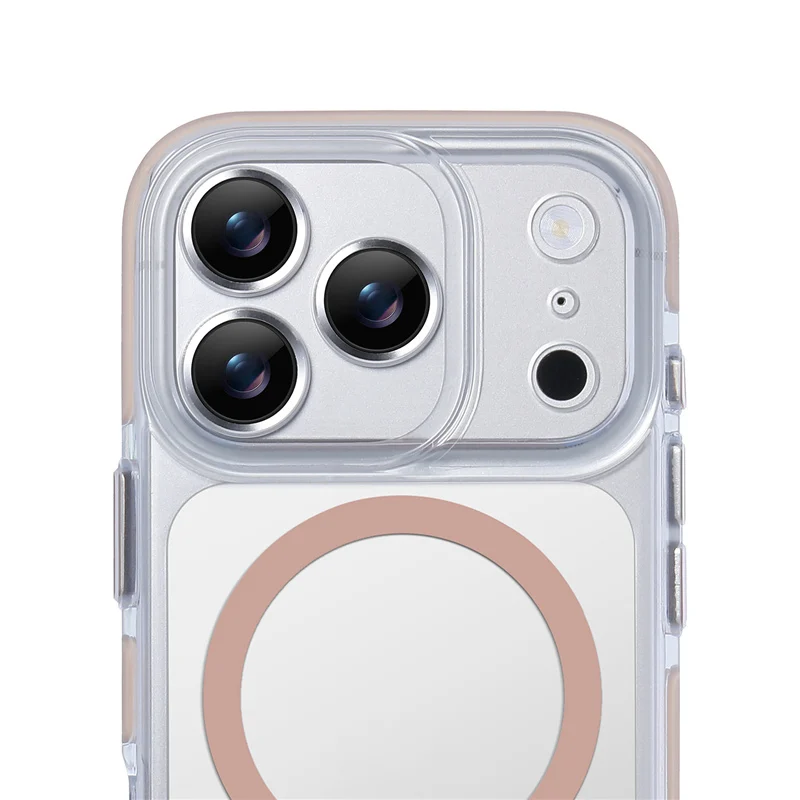 

Solid Color Bumper Clear Lens Protection Magnetic Case For iPhone 17Air 17Pro 17Pro Max For Magsafe Wireless Charge Hard Cover