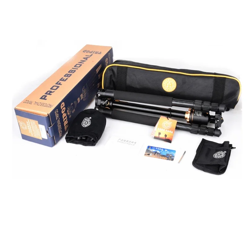 Q999H Camera Tripod 61 Inch Portable High Quality Multifunction Aluminium Tripod for Canon Nikon Sony SLR DSLR Camera Mount