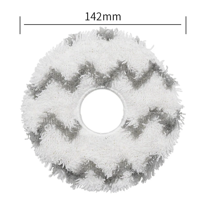 ชุดอะไหล่สำหรับ Ecovacs X1หุ่นยนต์เทอร์โบ OMNI จำนวน4ชิ้นผ้าทำความสะอาดได้อะไหล่เครื่องดูดฝุ่นซักได้