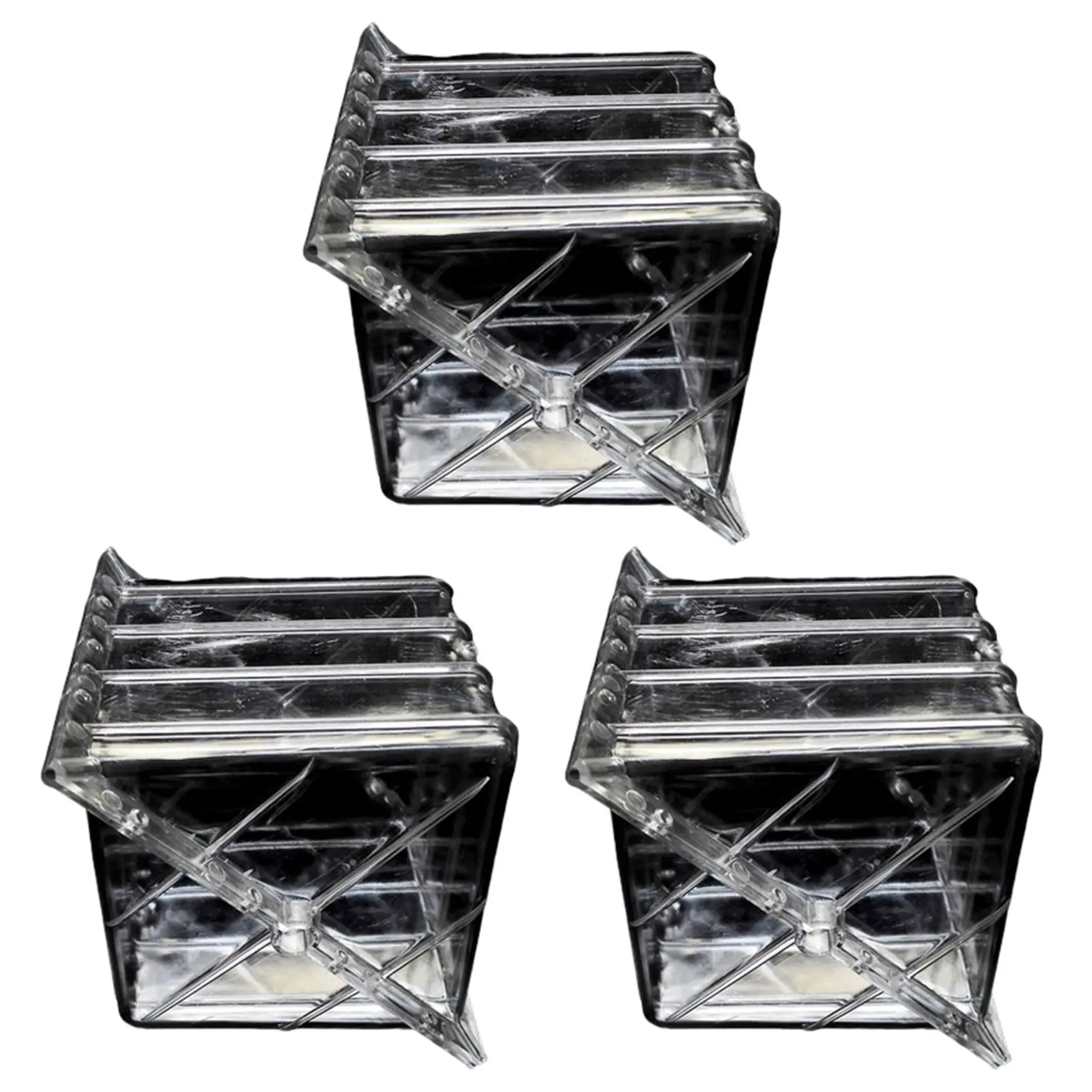 A36T-3X Big Size Plastic Clear Heart Square Watermelon Growing Mold Transparent Fruit Growth Forming Shaping Mould