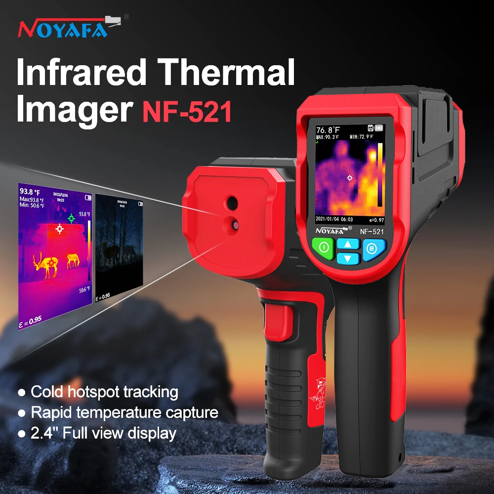 NOYAFA NF-521 profesjonalny kamera termowizyjna-20 ~ 400 ° C kamera termowizyjna kamera termowizyjna ręczny do inspekcji domu