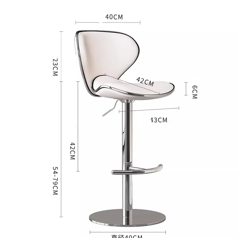 Sedie da bar in pelle per il tempo libero Sedie nordiche comode gialle in metallo premium Bellezza minimalista Sillas Para Comedor Mobili moderni