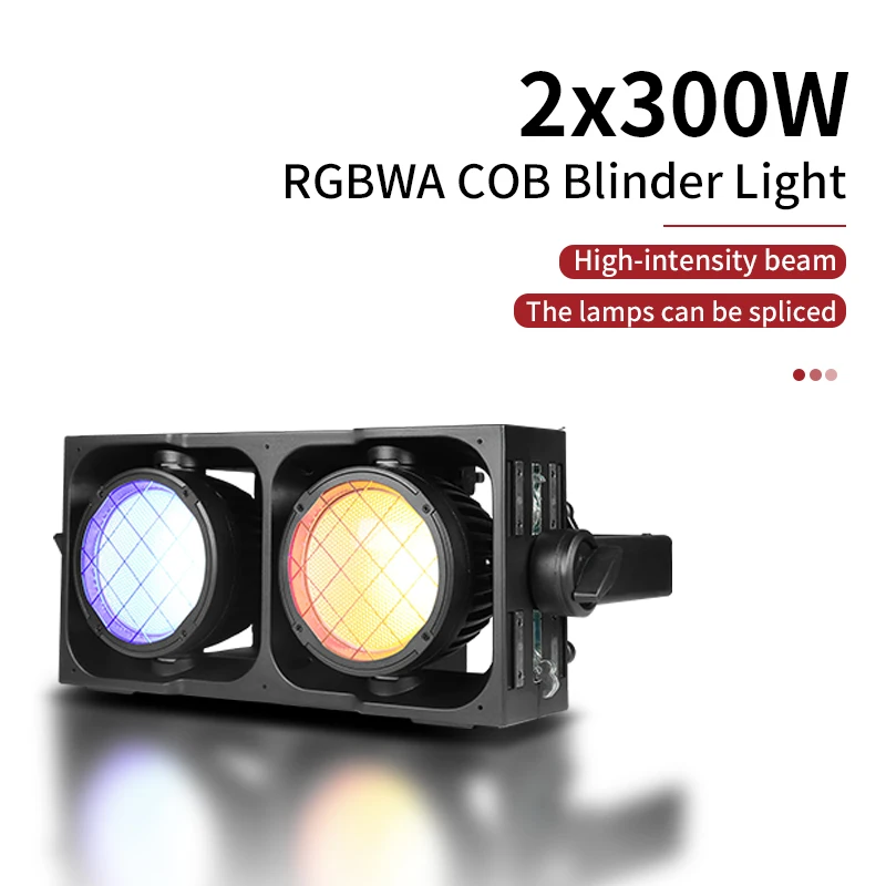 DMX 2x300w Waterproof COB Splicing LED Bar Dance Floor DJ Lighting RGBWA Waterproof Stage Audience Light