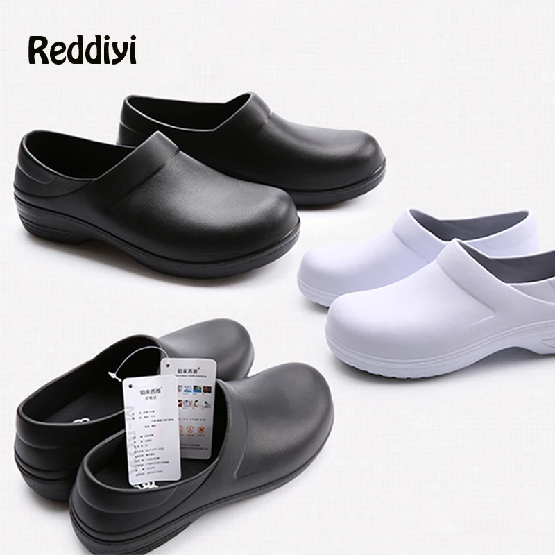 Unisex Non Slip Chef Shoes Hotel Restarant Waterproof Work Shoes Food Factory Lightweight Wear-Resistant Kitchen Special