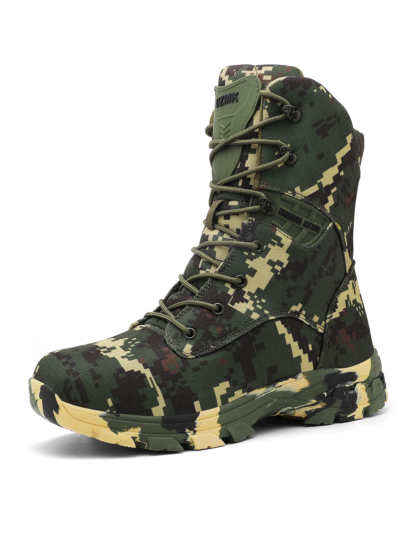 Herren-Tarnstiefel für das Training, Ganzjahres-Antirutsch-Atmungsaktive Outdoor-Feld-Wanderstiefel, Professionelle Taktische Kampfstiefel – Detail 2