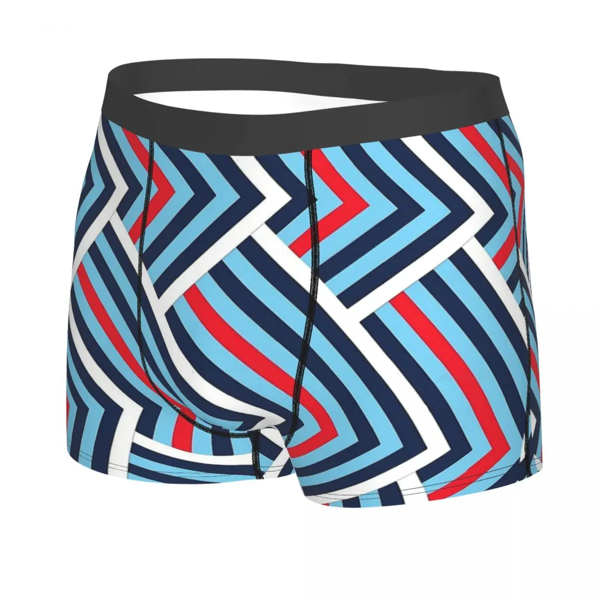 Cuecas Boxer estampadas masculinas, Roupa Interior Padrão de Cores Corridas, Roupa Interior do Carro Altamente Respirável, Ideia Presente de Qualidade Superior