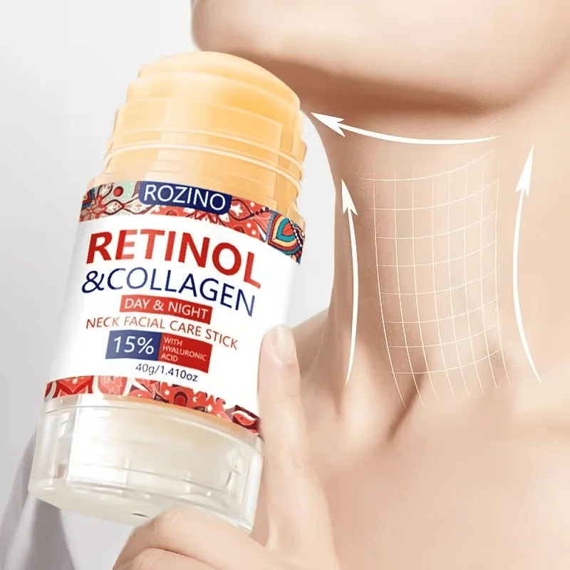 ROZINO Retinol Neck Cream Stick features a twist-up stick design, making it convenient to use and easy to carry. The cream is fine and smooth, with a light texture that is easy to apply, leaving the skin feeling fresh and non-sticky. Softens and nourishes the surface layer of the neck skin, alleviating dryness, roughness, and tightness. It can be applied for care at any time, meeting the daily basic skincare needs of the neck skin.