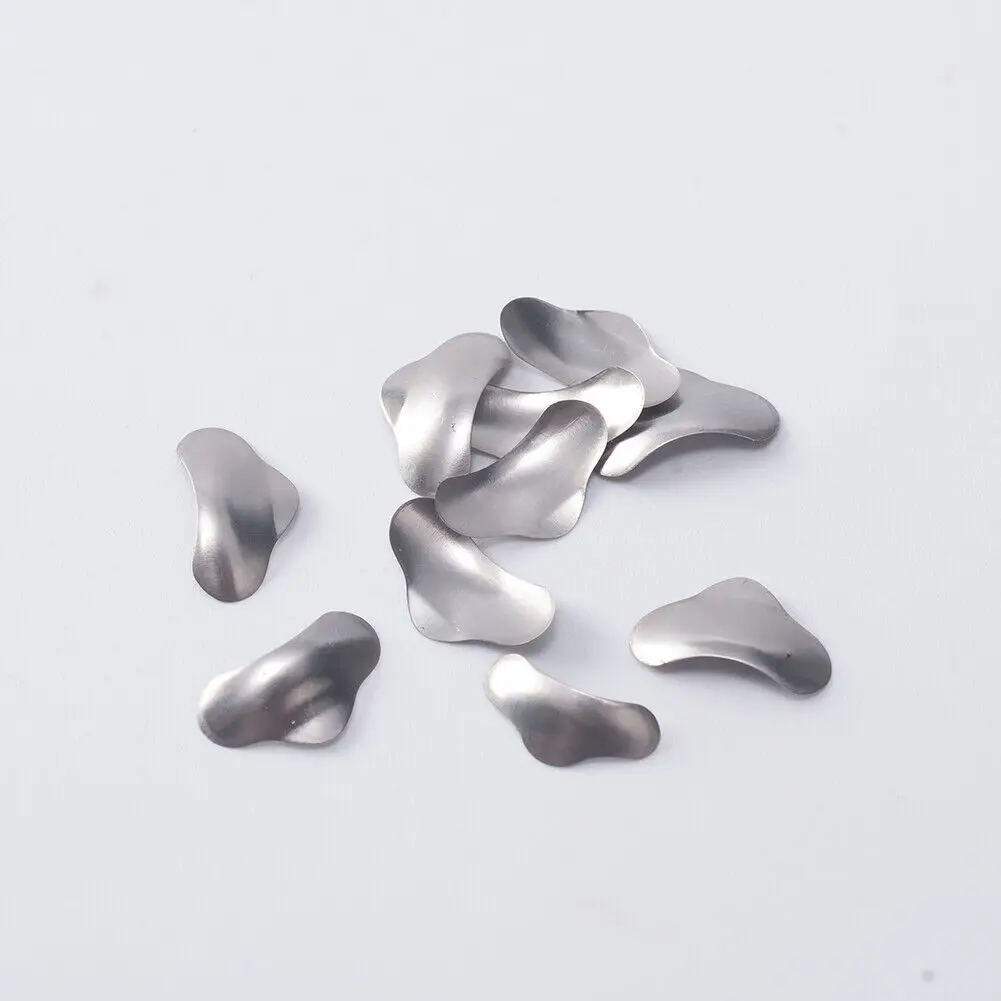 Easyinsmile 50pcs Dental Matrix Band Sectional Contoured Matrices Refill Wedges Metal Stainless Steel Soft Matrix Bands S/M/L