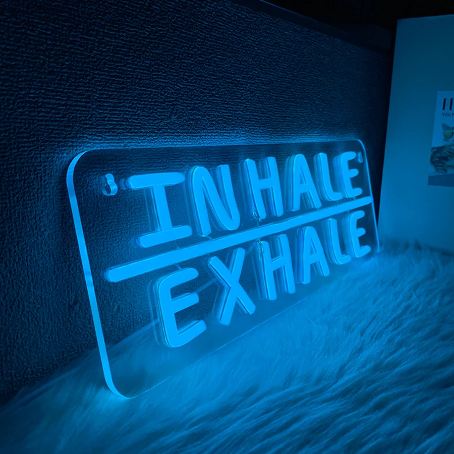 Inhale Exhale Neon Sign For Wa - Pilates Yoga Wellness review and price