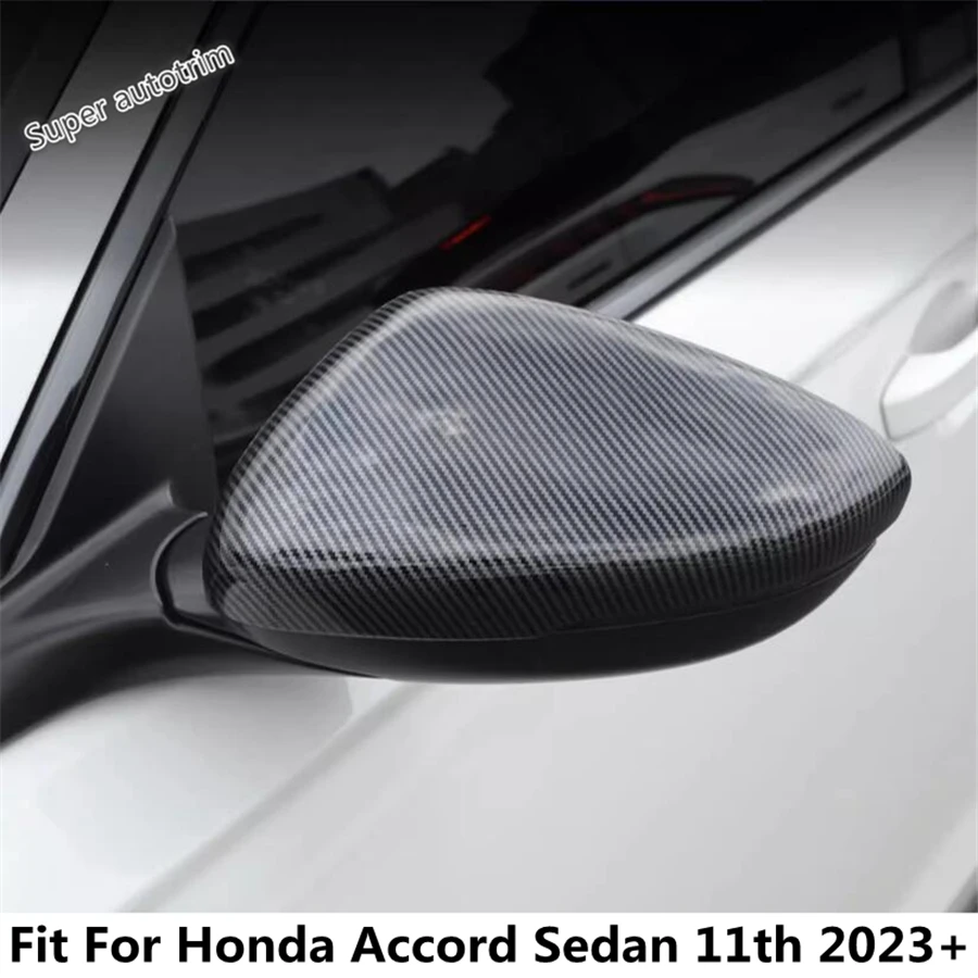 

Car Rear View Mirror Side Wing Protection Shell Cap Cover Trim Black Accessories Exterior For Honda Accord Sedan 11th 2023 2024