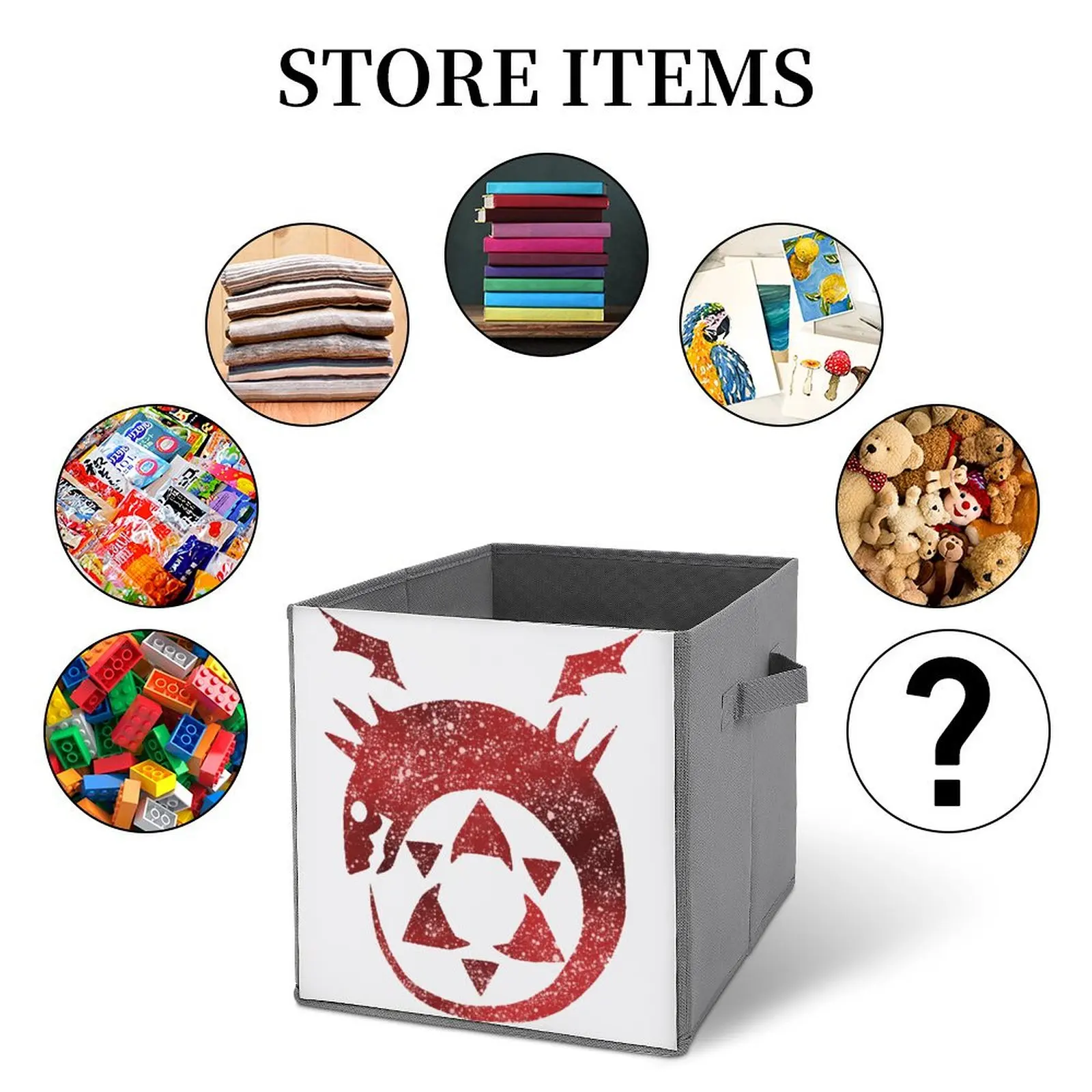 Storage Tank Galaxy Ouroboros For Sale Organizer Division Novelty Folding Storage Box Handle on Both Sides Can Be Folded Storage image 5