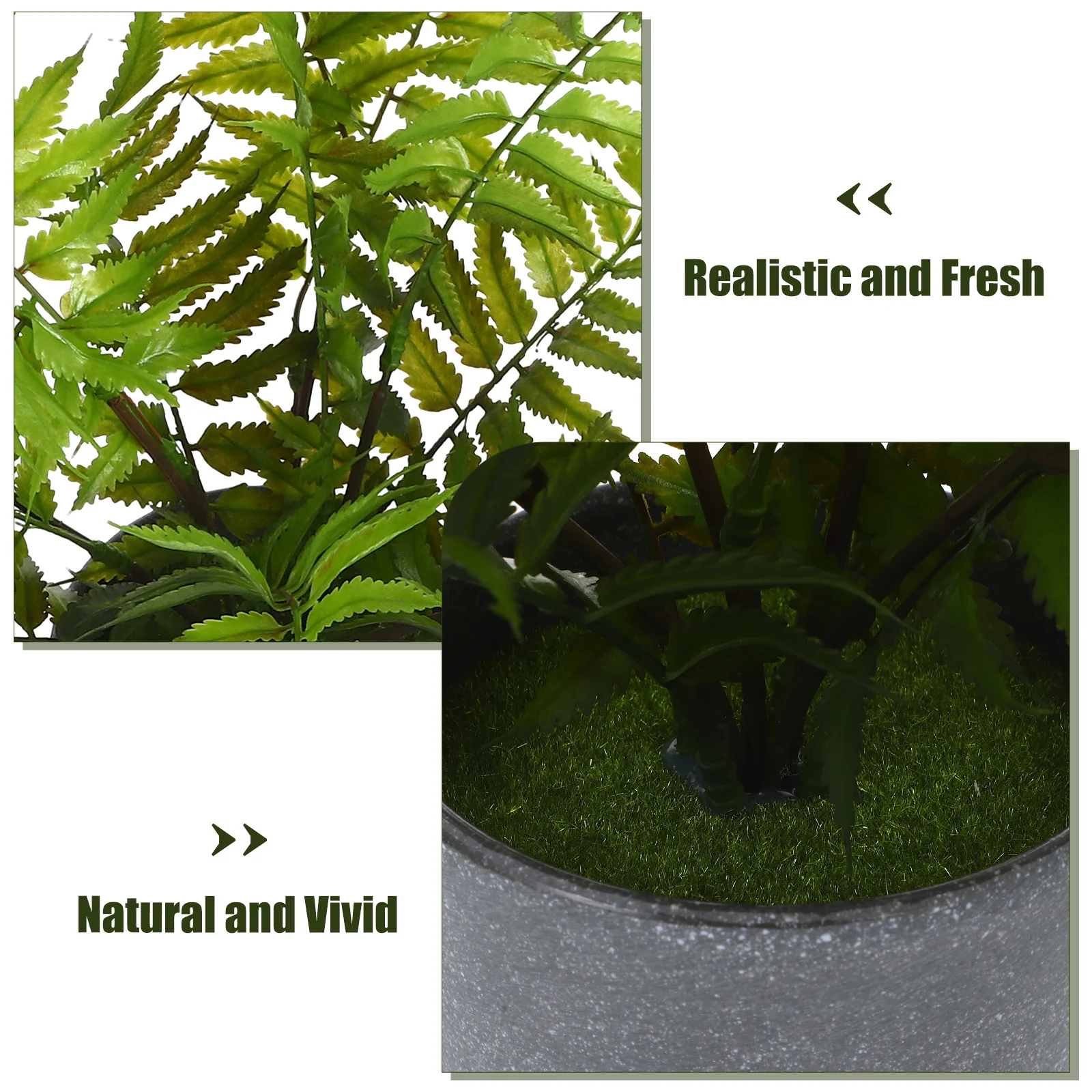 

1Pcs Simulation Fern Plant Potted Bonsai Home Decor Artificial Green Plant Desktop Ornament Decoration Mini Potted Bonsai