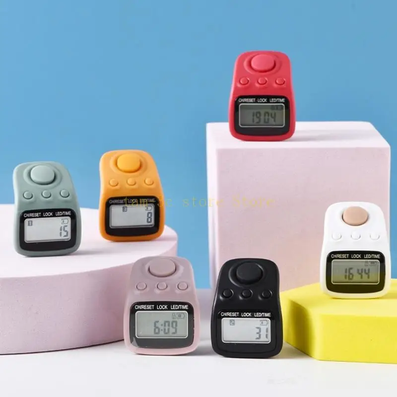 عداد تسجيل الإصبع LED، عداد التسبيح الإلكتروني الرقمي، جهاز النقر المحمول D0UA