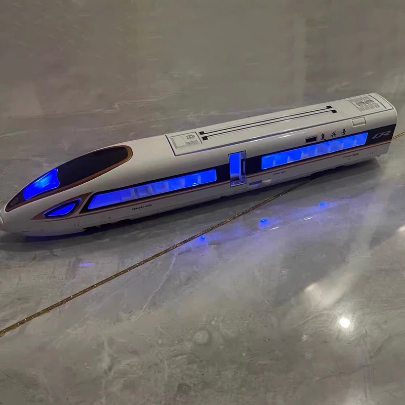 Four-speed Transmission Remote Control High-speed Rail 30Mins 114CM Voice Broadcast One Key Switch Door Simulation RC Train Toy