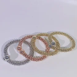 Yulaili New Fashio Bracelets Gold Plated Round Design Simple Beads Jewelry for Women Free Shipping