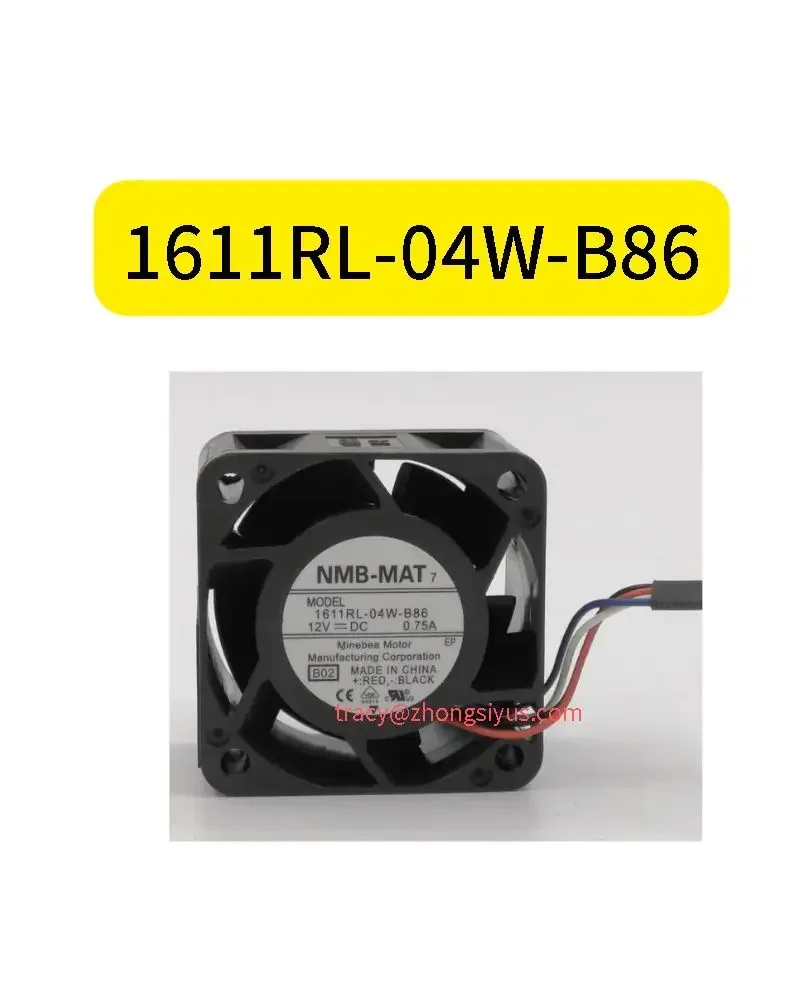 New 4028 4CM 12V0.75A Server 1611RL-04W-B86 4-wire High RPM Violent PWM Cooling Fan