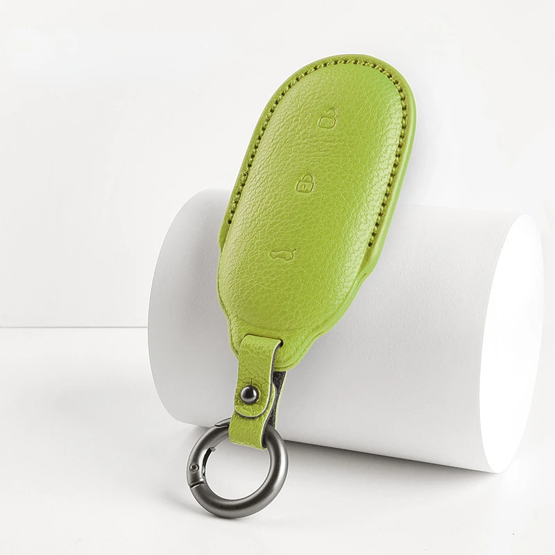 

Suitable For Li L7 L8 L9 Sheepshin Leather Car Remote Key Case Cover Multiple Colors To Choose From