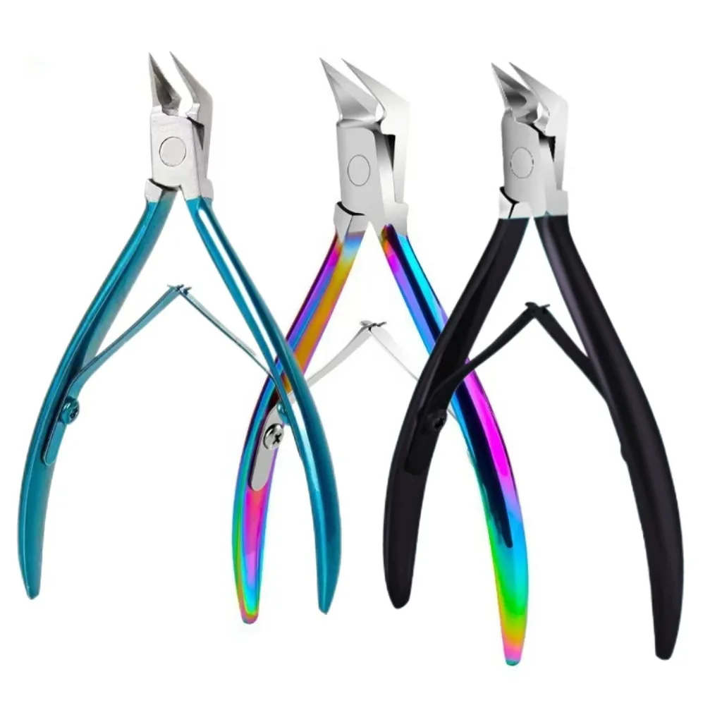 

1шт наклонная машинка для стрижки ногтей из нержавеющей стали для кутикулы и вешалок; кусачки для кутикулы для вросших ногтей