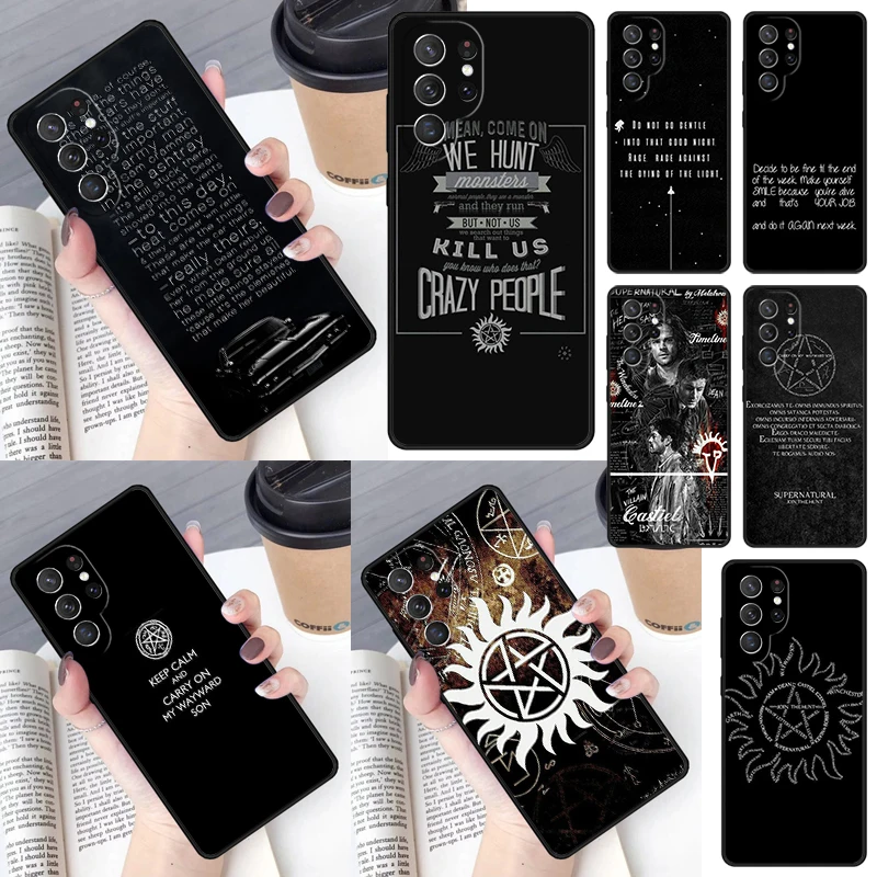 Supernatural Quotes Phone Case for Samsung Galaxy S26 Ultra S25 S24 S23 S22 S21 S20 Note10 Plus FE Cover