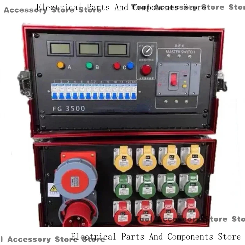 12-Way Power 63A Input Return Stage Lighting Audio Electricity Box Branch Distribution Cabinet