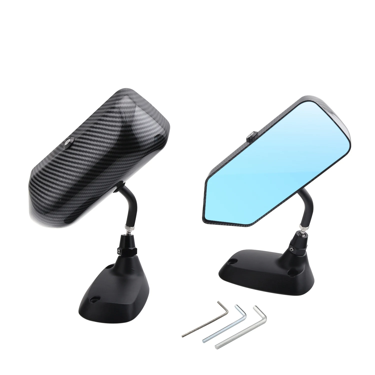 pair-universal-f1-style-carbon-fiber-look-car-blue-mirror-side-rearview-mirror