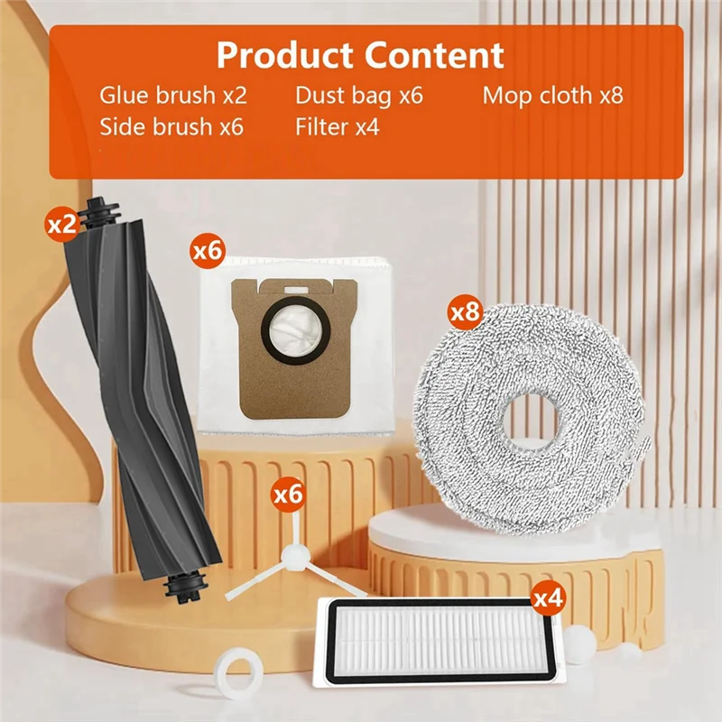 AT28-26 pezzi Set di accessori di ricambio per aspirapolvere, per Dreame L10 Ultra/ L10s Pro/ L10s Pro Gen 2/ L10 Prime
