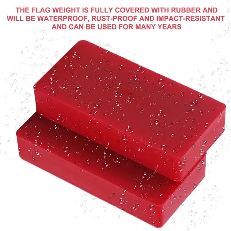 

652F 8lots Weights for Curtains and Flags Compacts Size Prevents Sliding Even in Strong Winds