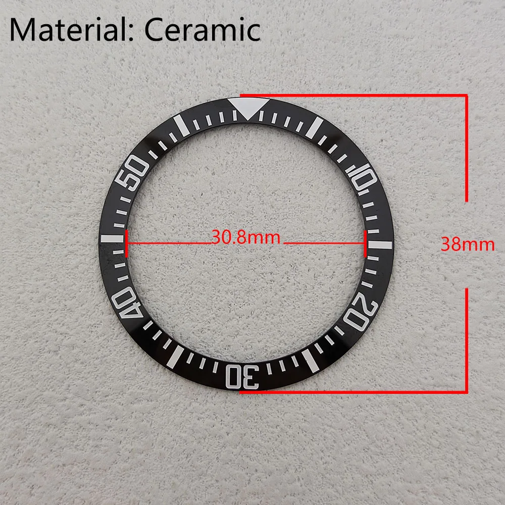 black blue gold watch  bezel insert Suitable for 38mm watch case bezel Ceramic bezel insert module Replacement watch accessories